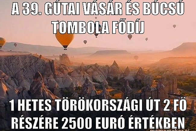 Törökországi kirándulás a gútai vásár tombolájának fődíja